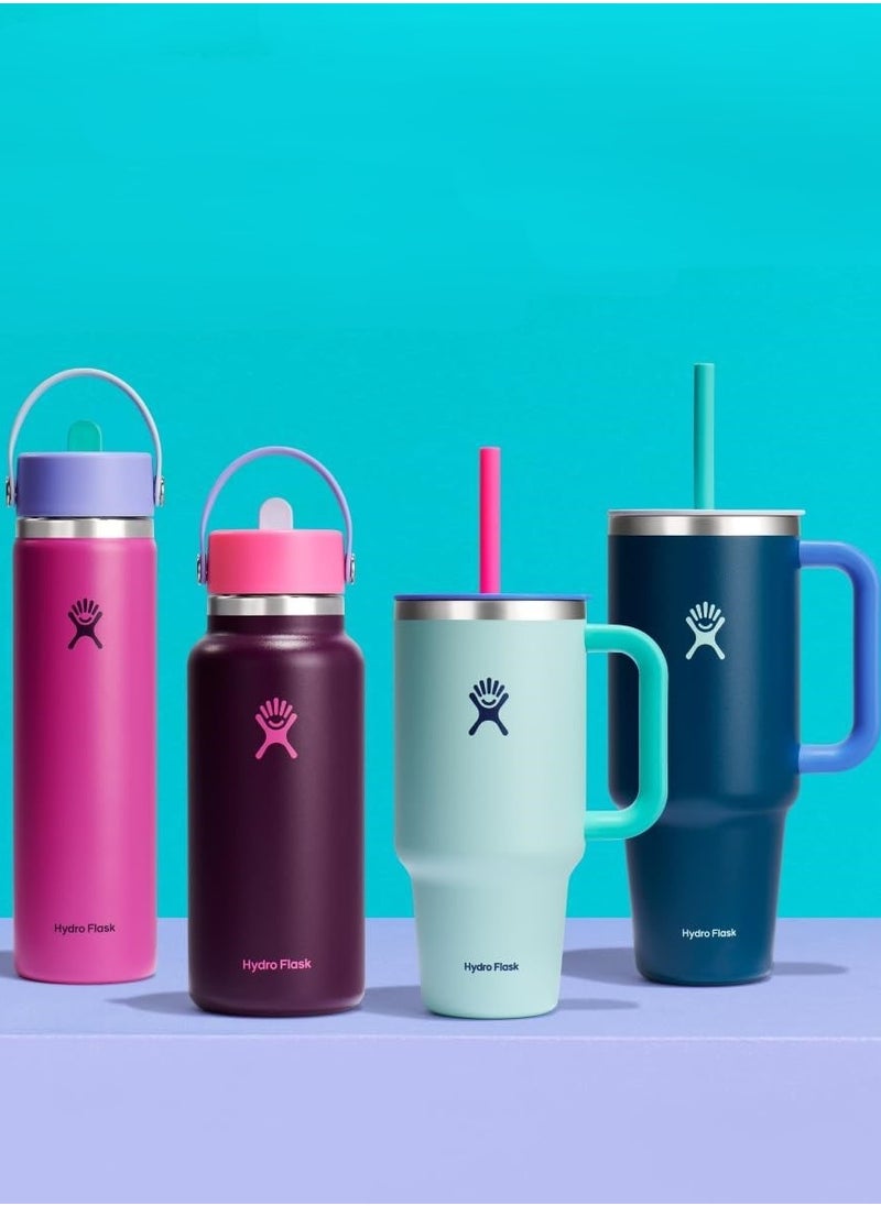 Hydro Flask Hydro Flask 946 ml (32 oz) All Round Travel Tumbler with Handle, Lid & Straw - Polar Plunge  - Image 4