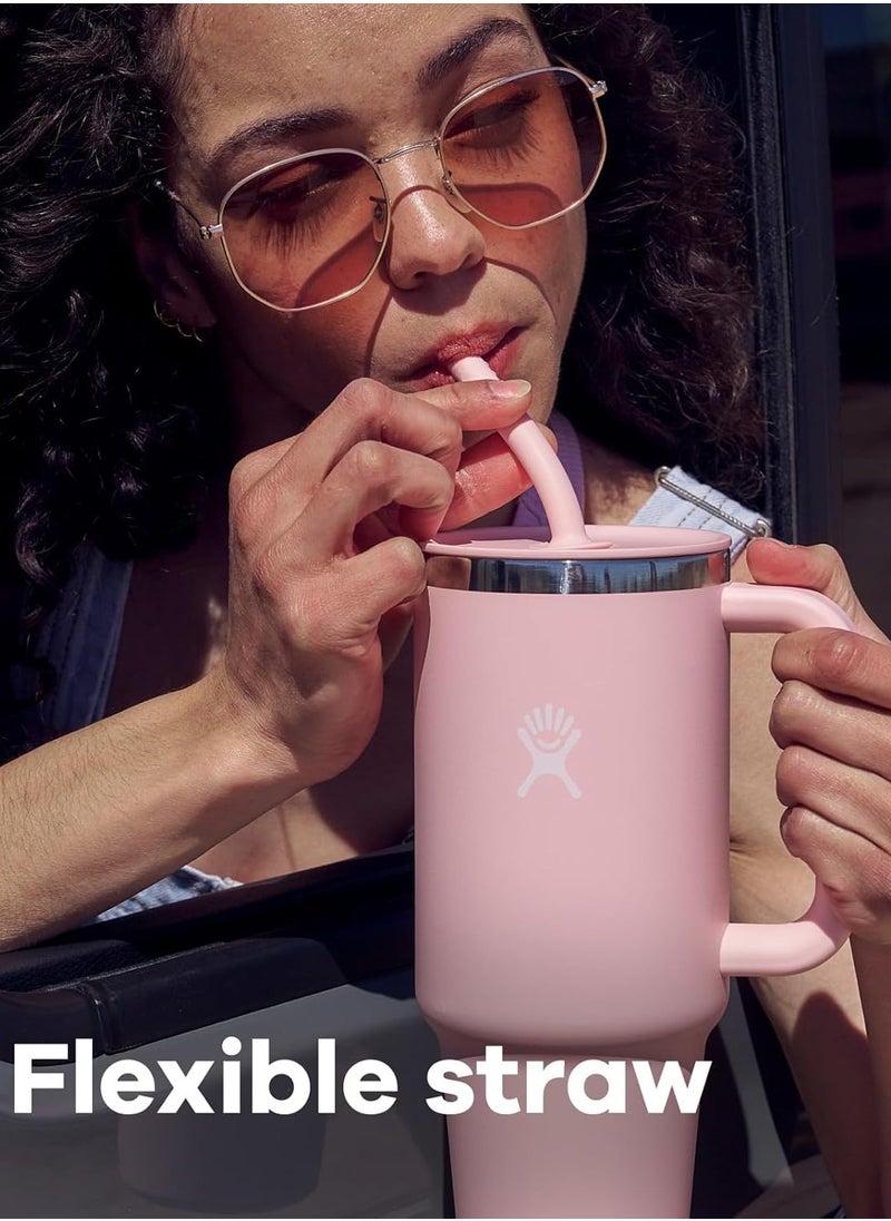 Hydro Flask Hydro Flask 946 ml (32 oz) All Round Travel Tumbler with Handle, Lid & Straw - Polar Plunge  - Image 5