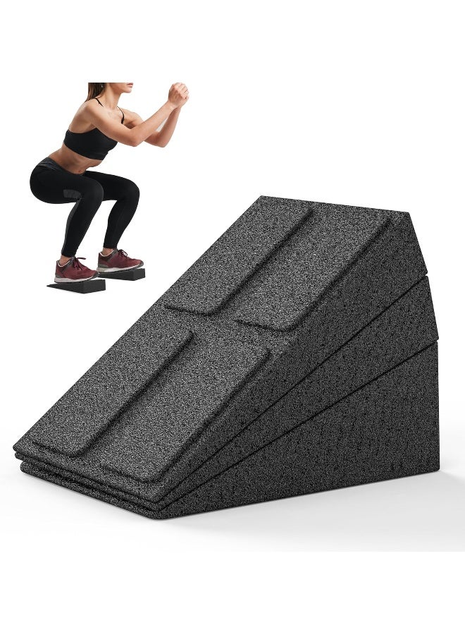 PROIRON Squat Wedge 4 Heights Adjustable Slant Board Heel Elevated Squats Anti-Slip Workout Squat Wedges for Rehabilitation and Stretching of The Calf, Ankle and Foot - Image 1