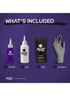 SPLAT Purple Desire Semi Permanent Hair Dye Kit with Bleach, 1 Application, Includes Purple Hair Dye, Oxide & Bleach Powder, Vegan & Cruelty Free Hair Color  - Image 5