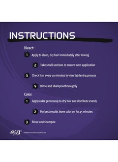 SPLAT Purple Desire Semi Permanent Hair Dye Kit with Bleach, 1 Application, Includes Purple Hair Dye, Oxide & Bleach Powder, Vegan & Cruelty Free Hair Color  - Image 3
