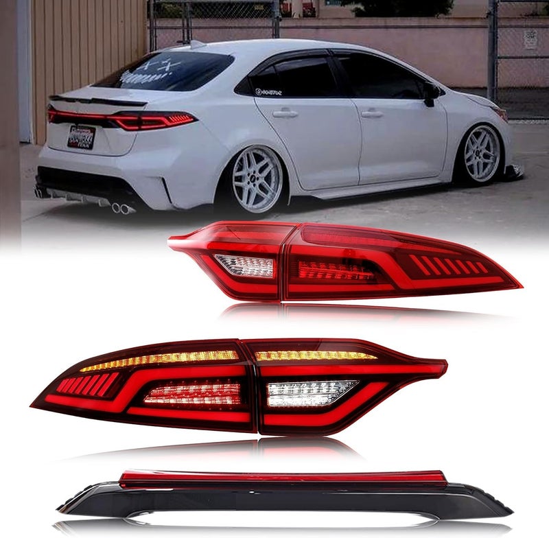 inginuity time LED Tail Lights & Tailgate Light for Toyota Corolla 2020-2023 - 4PCS with Start Up Animation and Sequential Indicator - Image 1