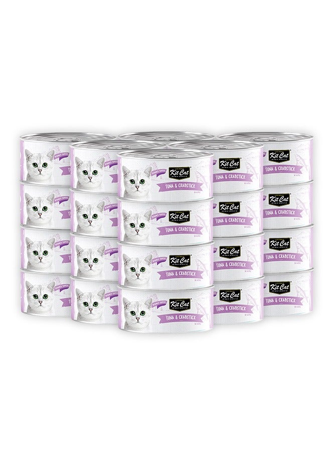 Kit Cat Tuna And Crabstick Cat Wet Food - 80GM (Pack Of 24) - Image 1