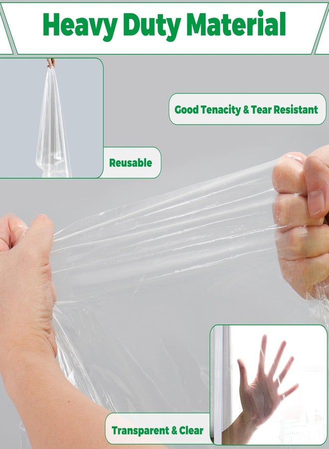 Forestchill Window Insulation Kit, 79" x 79" (200 x 200cm) Adjustable Window Seal Kit, Winter Indoor Insulator Kit to Block Cold, Dust, Heavy Duty Plastic Window Film with Hook & Loop Strips - Image 5