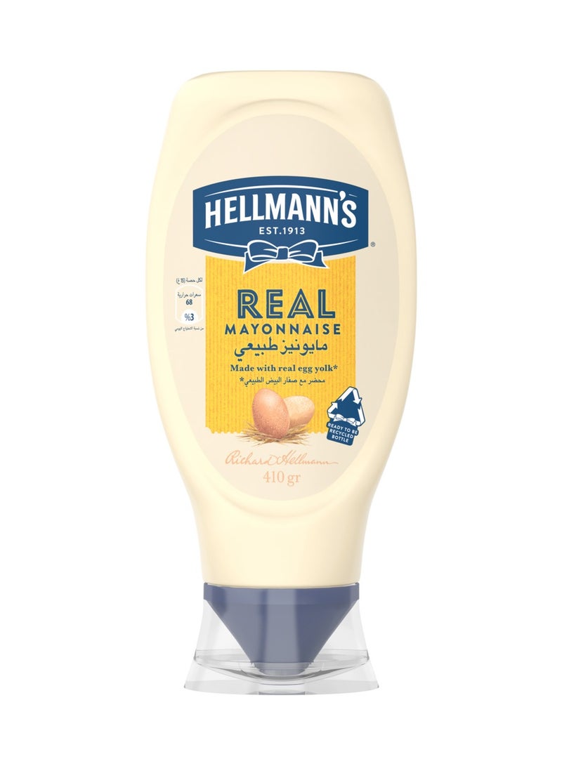 Hellmann's Real Mayonnaise Recycled Plastic Bottle 410g - Image 1