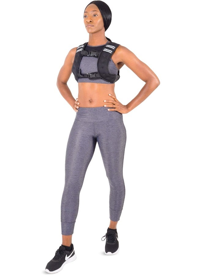 ProsourceFit Exercise Weighted Training Vest - 10lb, Black - Image 1