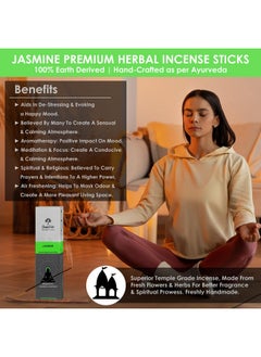 Jasmine Incense Sticks 250-Grams (Approx 135 Premium Incense Stick + Incense Holder)| Lasts 60-Minutes, Ideal For Meditation, Yoga, Spiritual Healing, Prayers, Aromatherapy - pzsku/Z3FB4B827CE116C50C47AZ/45/_/1735817630/f591f45f-faec-49a5-9fdc-a2de8e542784