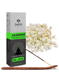 Jasmine Incense Sticks 250-Grams (Approx 135 Premium Incense Stick + Incense Holder)| Lasts 60-Minutes, Ideal For Meditation, Yoga, Spiritual Healing, Prayers, Aromatherapy - pzsku/Z3FB4B827CE116C50C47AZ/45/_/1735817938/bd6612f0-9593-45de-a28a-830d61fef3d4