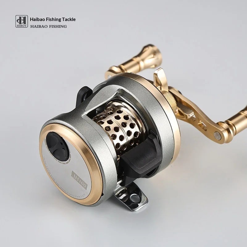 هاي بوي بكرة صيد Hiboy HB Saber All Metal BFS Baitcasting Reel Magnetic Brake Shallow Spool Lure Drum Freshwater Stream Trout Shore, Left hand wheel - Image 3