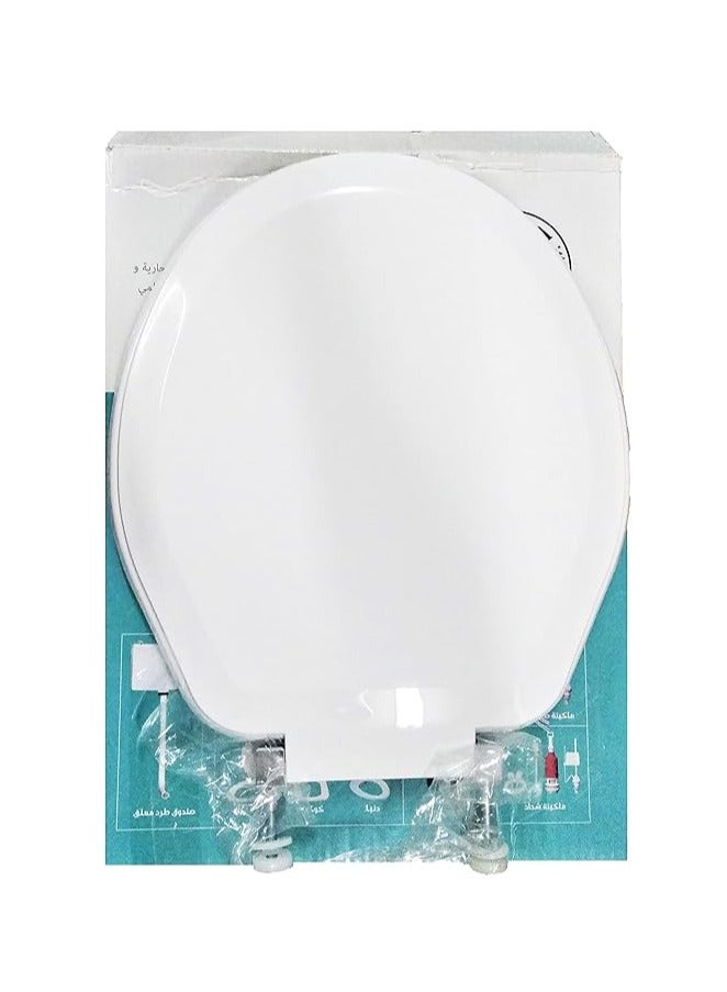 Al Ameen Al Amin Toilet Lid & Tank Cover color white color - Image 1