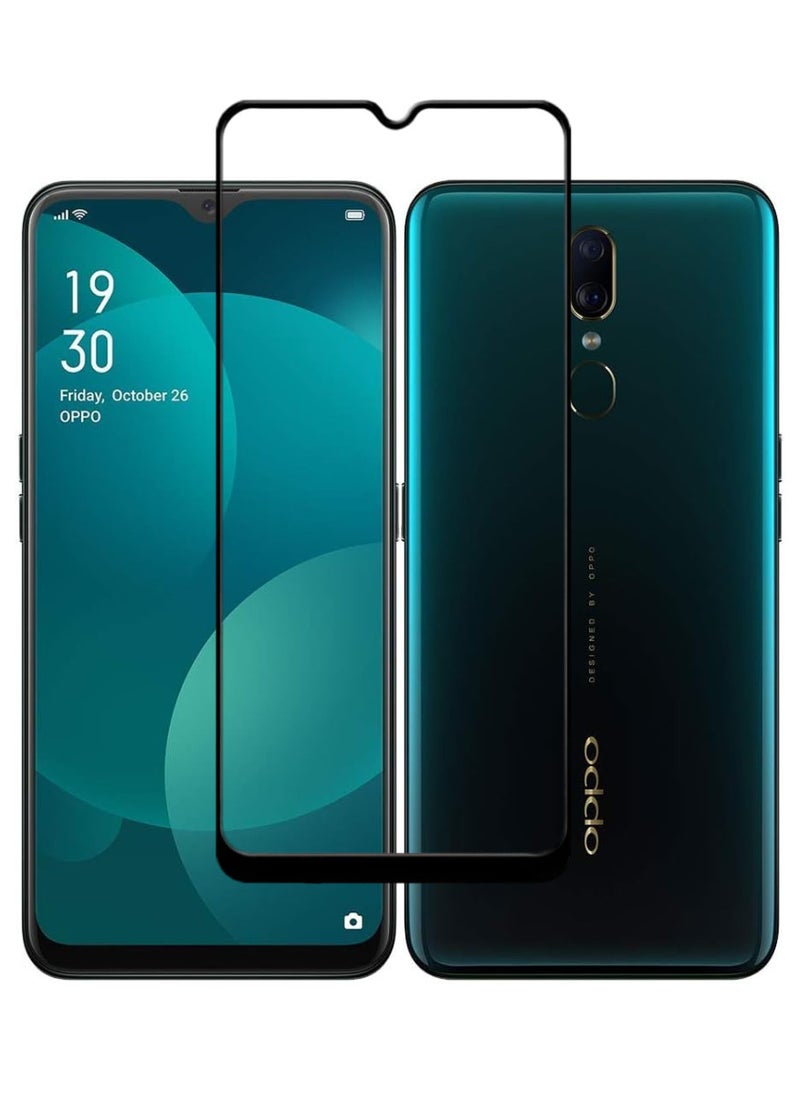 ACLIX Antistatic ESD Dustproof Premium Quality High Definition Tempered Glass Screen Protector Designed For Oppo F11 - Image 1