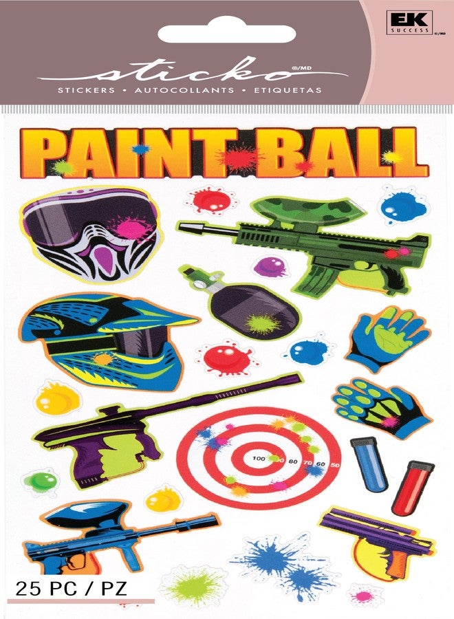 Sticko EK Success Brands Decorative Sticko Stickers, Paint Ball - Image 3