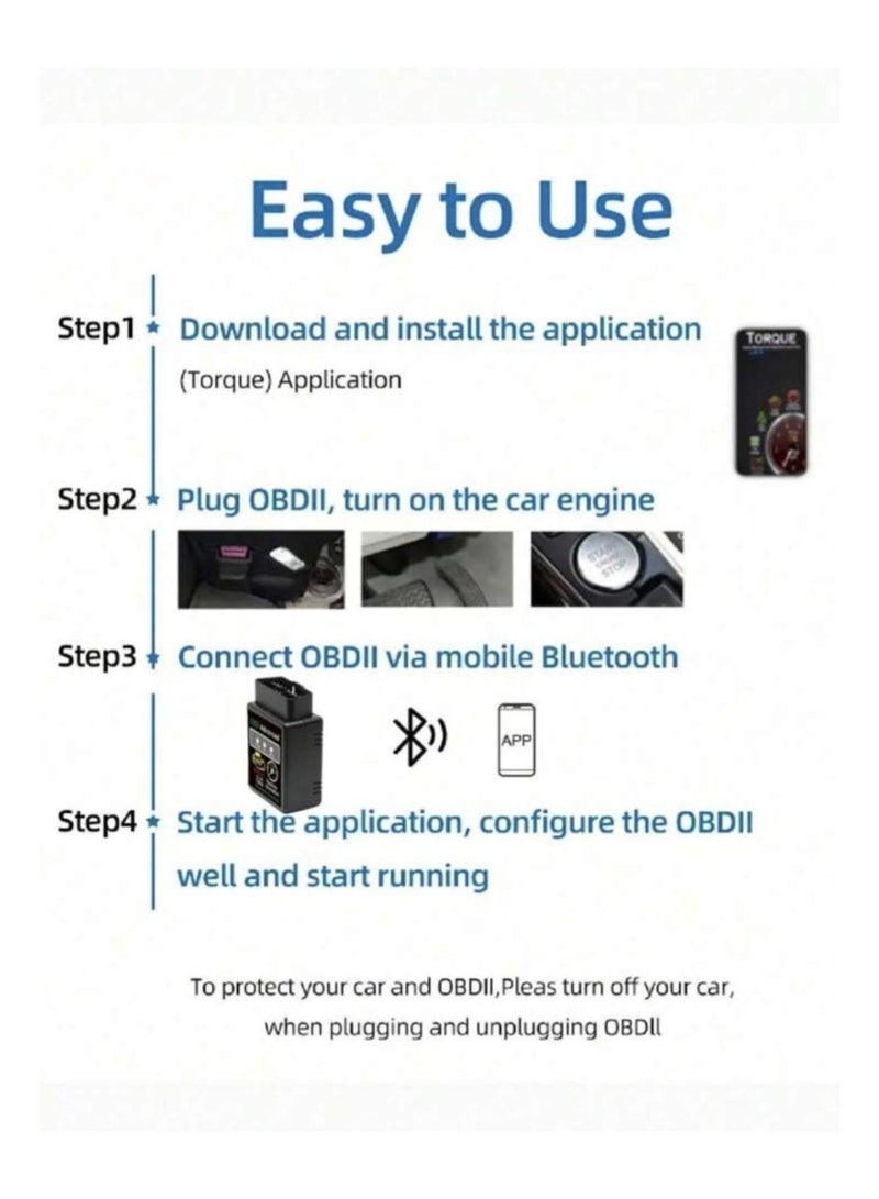 Generic A car diagnostic and inspection tool that works via Bluetooth, the OBD2 ELM327, allows you to perform tests without the need for a car expert. - Image 5