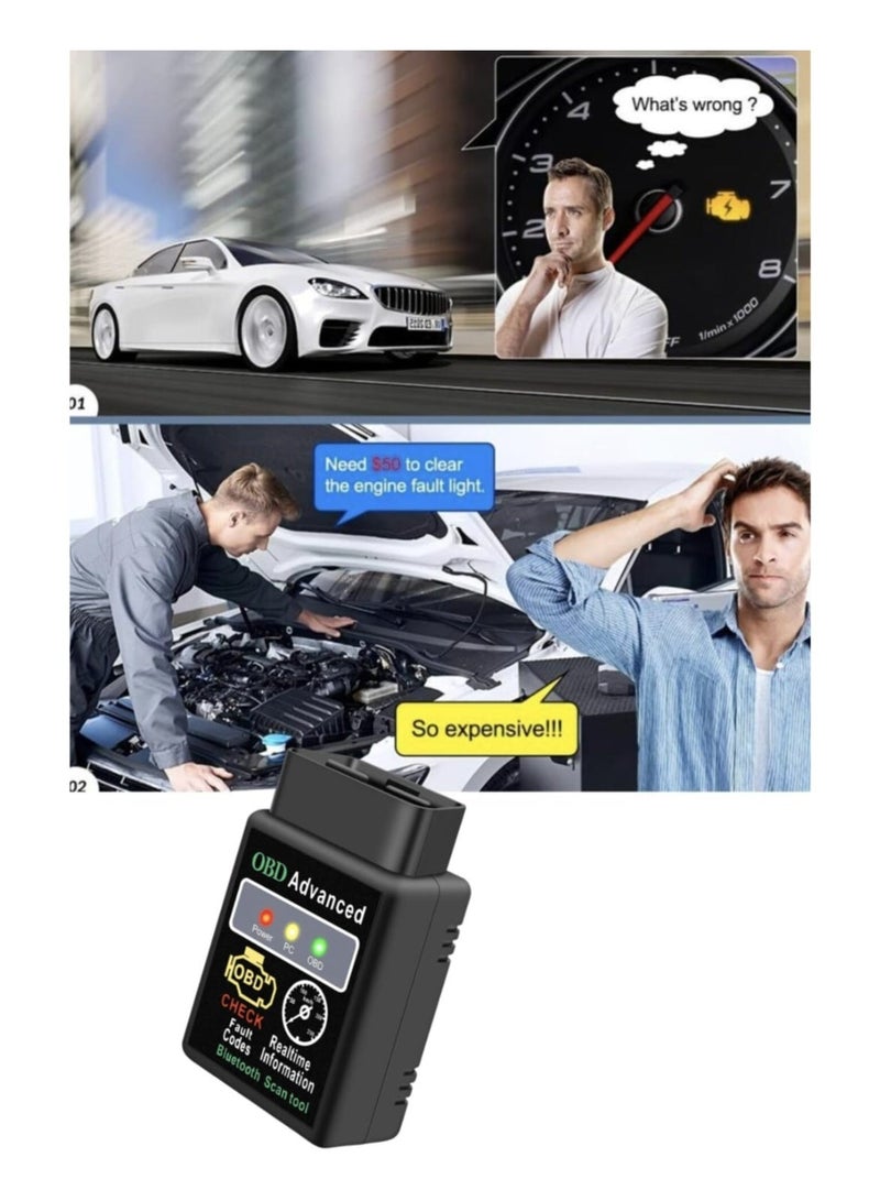 Generic A car diagnostic and inspection tool that works via Bluetooth, the OBD2 ELM327, allows you to perform tests without the need for a car expert. - Image 2