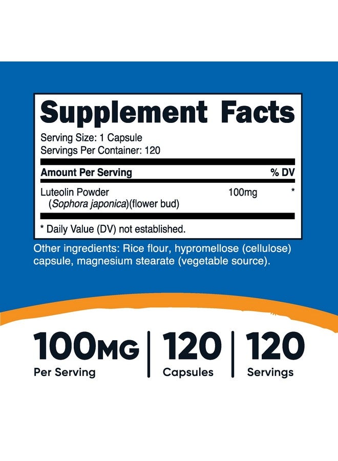 نيوتريكوست لوتيولين ١٠٠ ملغ ١٢٠ كبسولة - مناسب للنباتيين، غير معدل وراثيًا، وخالي من الغلوتين - Image 1