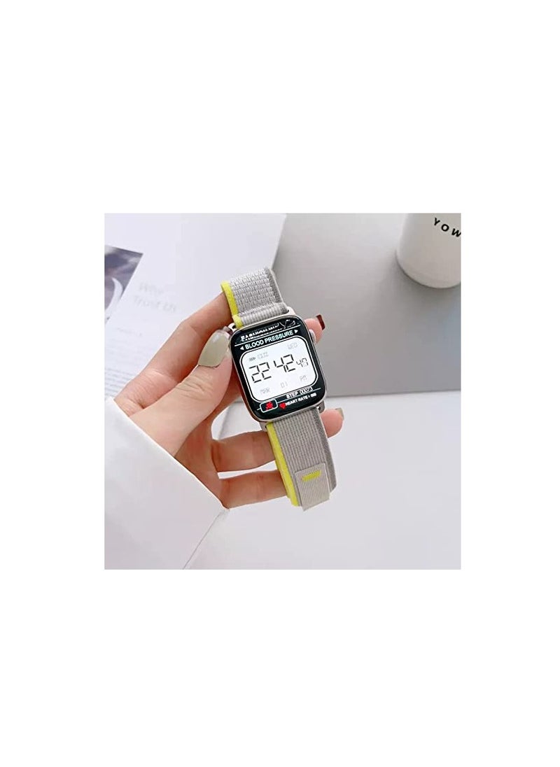 BAND2u - Trail Loop Apple Watch Replacement Band 49mm 45mm 44mm - Yellow Beige - Image 1