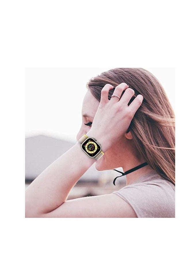 BAND2u - Trail Loop Apple Watch Replacement Band 49mm 45mm 44mm - Yellow Beige - Image 1