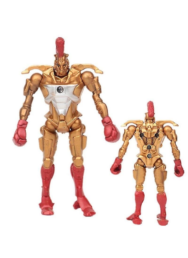 Generic - Pack of 8 13cm Movie Iron Fist Zeus Atomic Midas Adam Invader Robot Boy Action Figure Toy Gift - Image 1