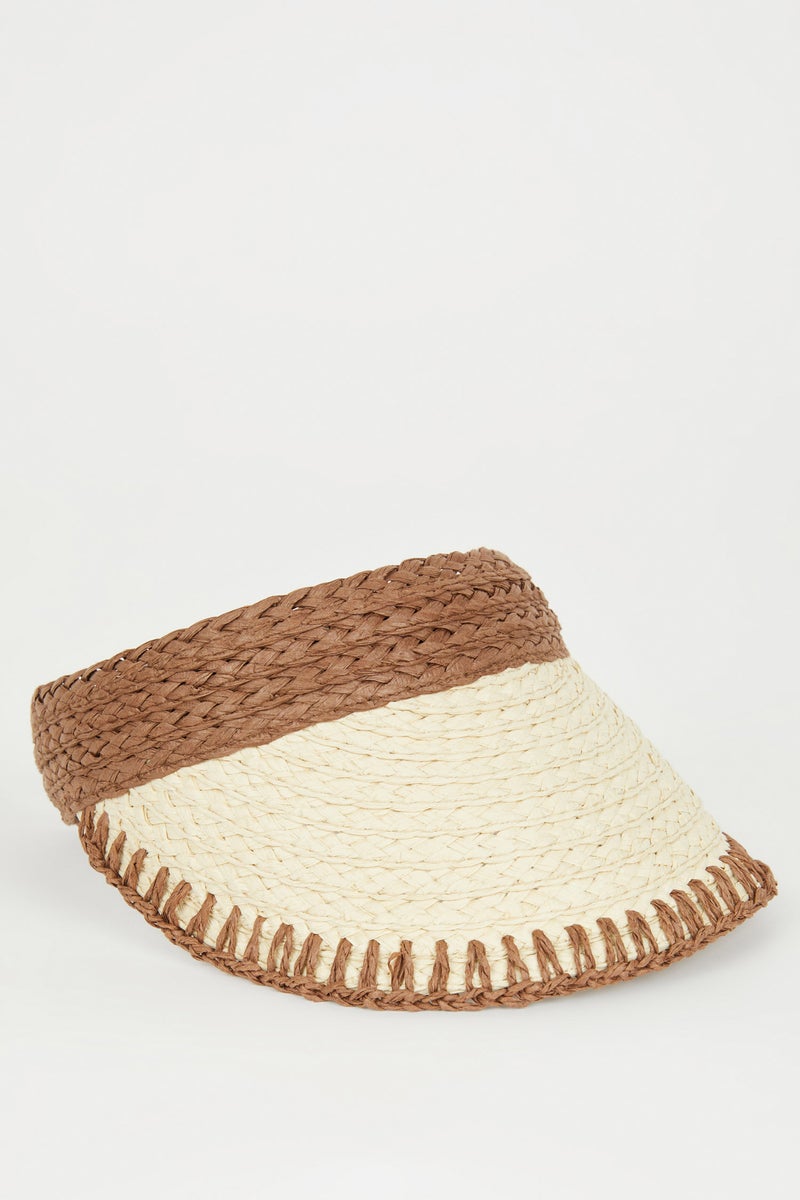 DeFacto Brown Woman Woman Visor Hat Casual - Image 2