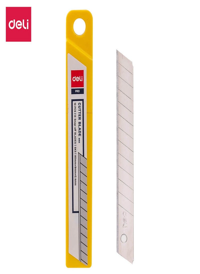 Deli شفرة قطع (1X10) (0.4 X 9 X 80MM)