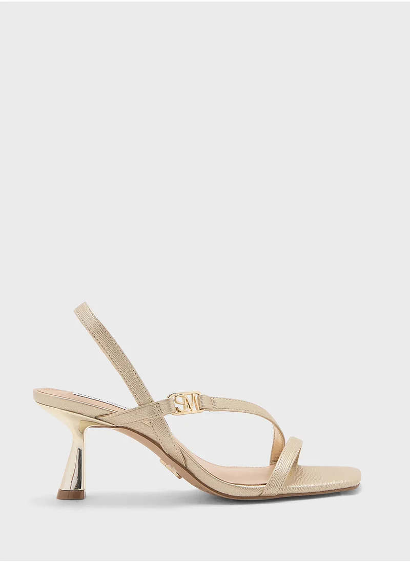 STEVE MADDEN Ankle Strap Mid Heel Sandals