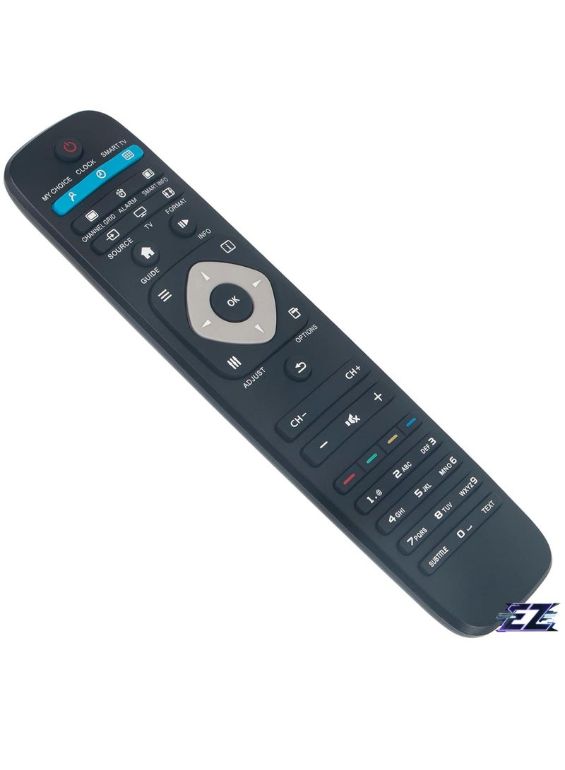 ELTRAZONE Replce Remote Control fit for Philips LED TV 28HFL3010T 28HFL5010 24HFL3009D 24HFL3010T 32HFL5010T 40HFL5010T 55HFL5010T BDL4220QL 42HFL7009D 40HFL3010T 48HFL5010T with battery - Image 2