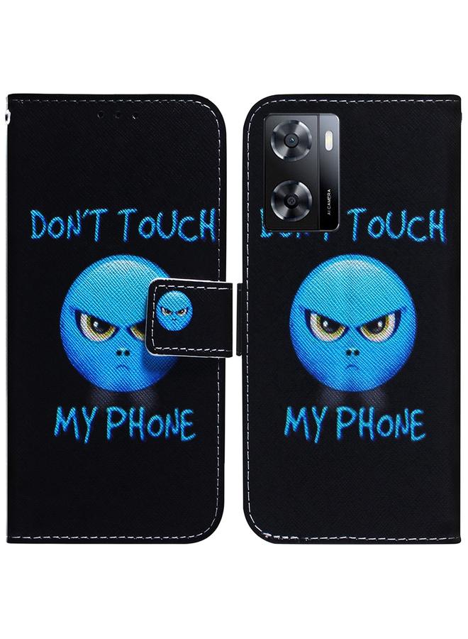 S-TOP Case For OPPO A57 2022 4G/A57 2022 5G/Realme Q5i/Realme V23 5G/Realme Narzo 50 5G/A77 5G Coloured Drawing Leather Phone Case - Image 1