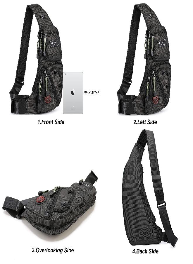 NicGid Nicgid Sling Bag Chest Shoulder Backpack Crossbody Bags for Men Women - Image 2