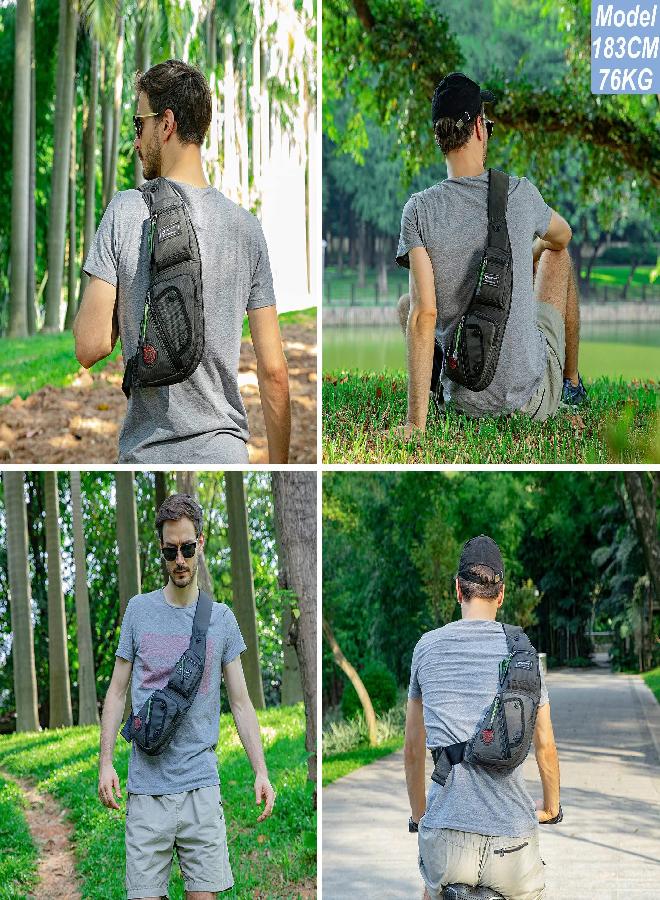 NicGid Nicgid Sling Bag Chest Shoulder Backpack Crossbody Bags for Men Women - Image 4