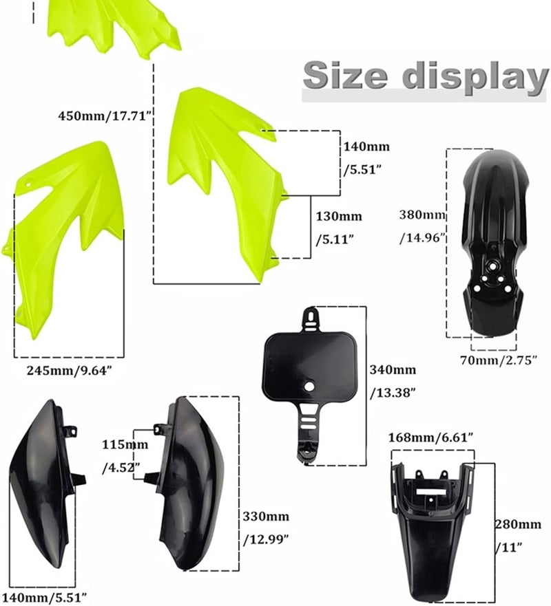 Wivplex Motorcycle Fairing Body Kit for 50cc to 140cc Bikes - Image 4