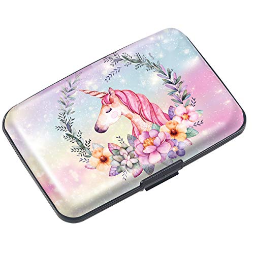 Coco Rossi Mini Credit Card Holder for Women,RFID Blocking Slim Hard Card Case ID Case Travel Wallet - Image 1