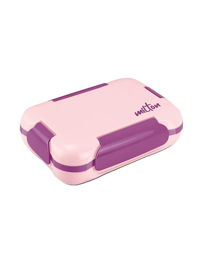 Milton More Meal Insulated Large Tiffin Box, 770 Ml, With Inner Stainless Steel Container, 175 Ml And Spoon, Pink, Food Grade, Inside Steel, School, College, Office| Easy To Carry  - Image 3