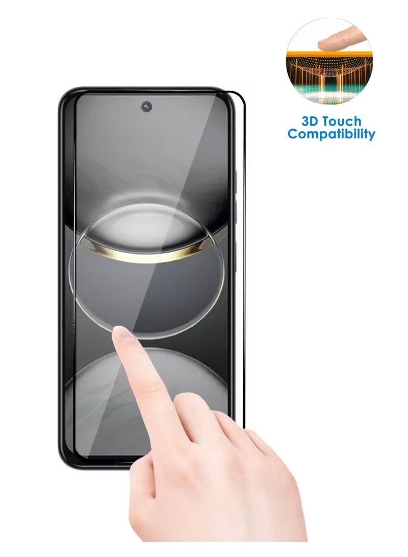For Tecno Spark 30C 5G Screen Protector – Edge to Edge Tempered Glass Screen Protector, High Transparency, Delicate Touch, Anti-Explosion, Smooth Arc Edges, Easy Installation - Image 4