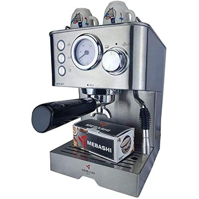 Mebashi Espresso Coffee Machine Stainless Steel   MeEcm2014 - Image 3
