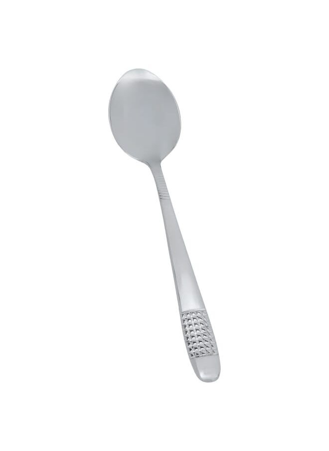 Alsaif Gallery Embossed silver tea spoon set 6 pieces  - Image 1