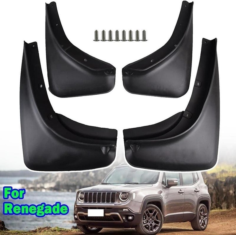 Wivplex 4X Car Molded Mud Flaps for Jeep Renegade - Image 3