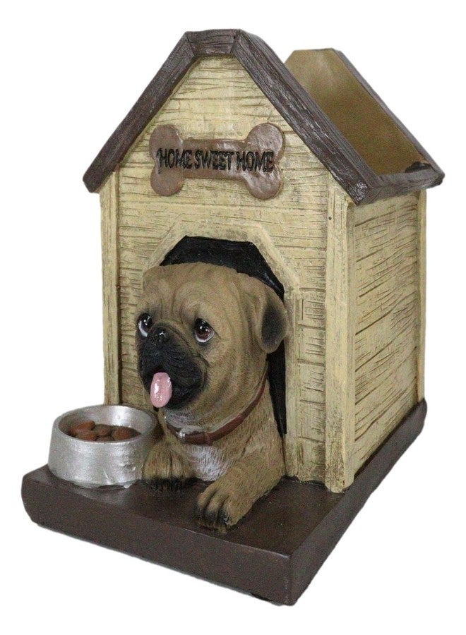 Ebros Gift Adorable Pugsie Puppy Pug Dog Sitting in Doghouse Kennel with Treat Bowl Stationery Pen Pencil Holder Caddy Organizer Figurine Pet Pal Labradors Collectible for Desk Study Office - Image 4