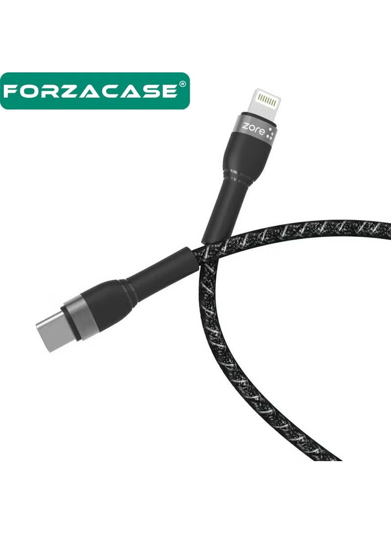 Forzacase Hydra Series Type-C To Lightning Braided 20W Pd Fast Charging Cable 1 Meter - FC317 - Image 2