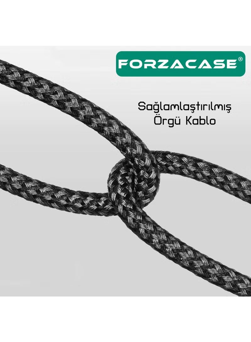 Forzacase Hydra Series Type-C To Lightning Braided 20W Pd Fast Charging Cable 1 Meter - FC317 - Image 3