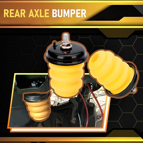 Gagsu Rear Axle Bumper with Nuts 15712438 523-049 Compatible with Chevy Silverado 1500 and GMC Sierra 1500 Rear Jounce Bumper 1999-2007 (yellow) - Image 3