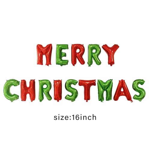 Soochat Merry Christmas Balloons Banner Christmas Letter Aluminum Foil Balloons Xmas Party Supplies Decorations Home Party Decor - Image 5