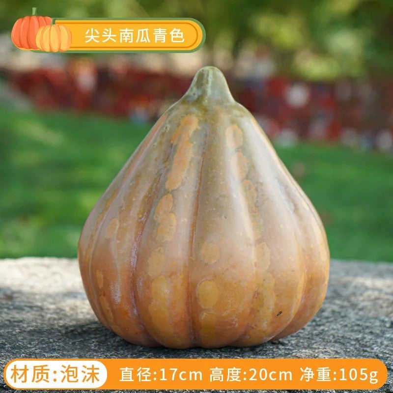 Bluejw L06735 Halloween Pumpkin Decor - Artificial Fruits and Vegetables Shop Decoration, Realistic Fake Vegetables for Fall Harvest Display - Image 1
