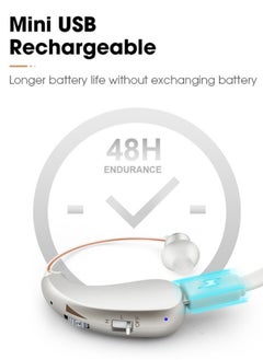 Hearing Aids for Seniors Rechargeable, Adults Hearing Amplifiers For Severe Hearing Loss, Invisible In Ear Hearing Assist Devices, BTE Hearing Aid with Charging Case, Silver - pzsku/Z3FB5D8C334EB15DBFD57Z/45/_/1713259213/a9304ba2-1613-4e41-ae33-0dcac4ab289c