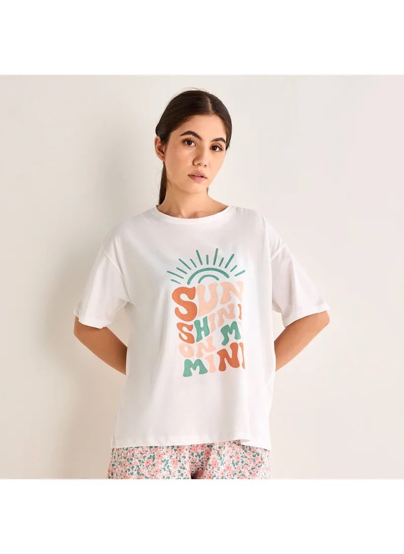 سبلاش فيڤ Floral Print Shorts Set