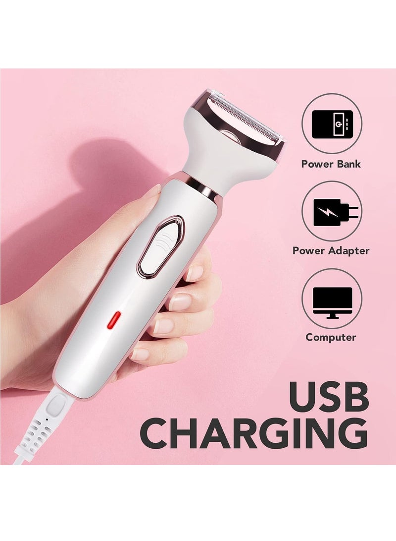 RATSAW 4 in 1 Eyebrow Trimmer Electric Shaver for Women USB Rechargeable Eyebrow Trimmer Painless Shaver Hair Clipper for Eyebrow and Sideburn and Bikini and Nose Hair - Image 5