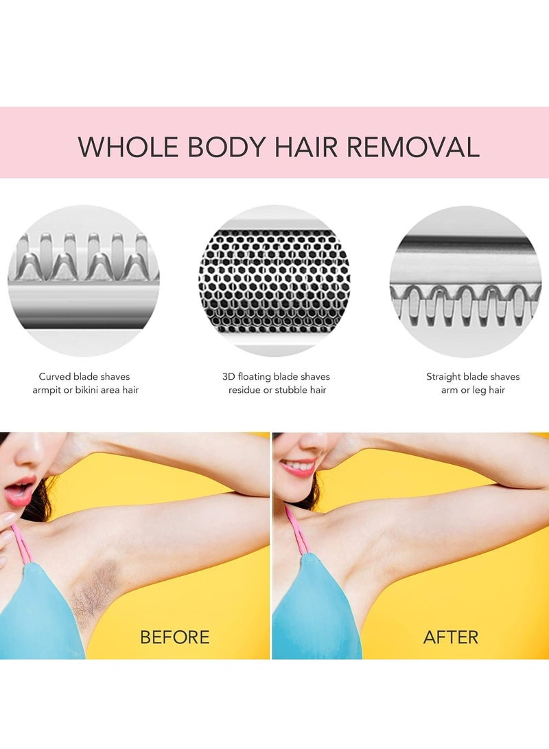 RATSAW 4 in 1 Eyebrow Trimmer Electric Shaver for Women USB Rechargeable Eyebrow Trimmer Painless Shaver Hair Clipper for Eyebrow and Sideburn and Bikini and Nose Hair - Image 4