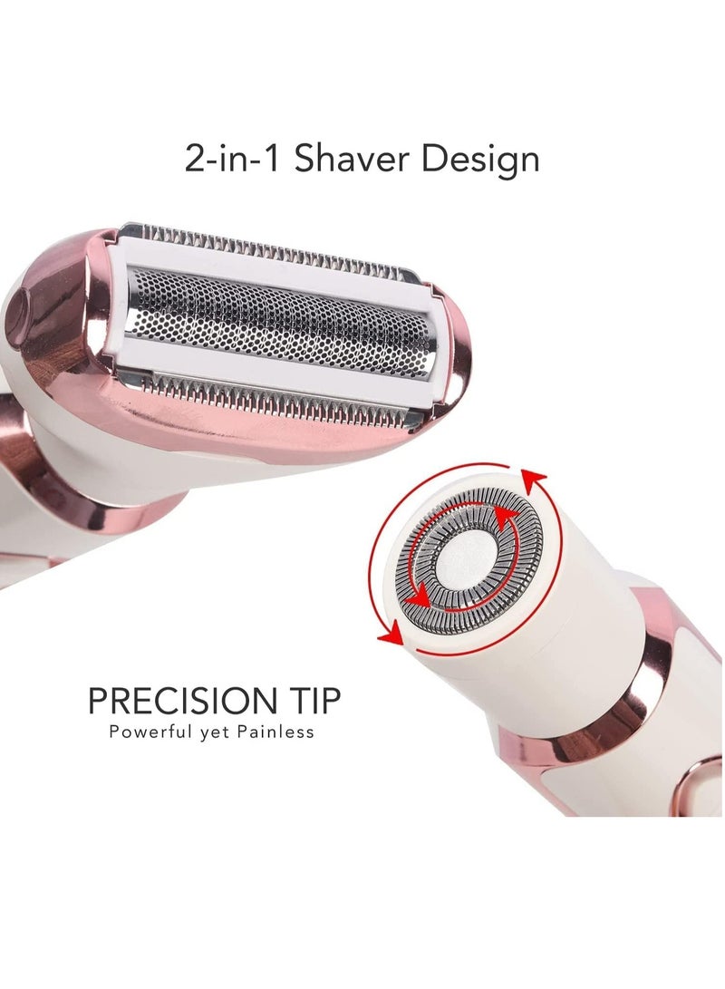 RATSAW 4 in 1 Eyebrow Trimmer Electric Shaver for Women USB Rechargeable Eyebrow Trimmer Painless Shaver Hair Clipper for Eyebrow and Sideburn and Bikini and Nose Hair - Image 3