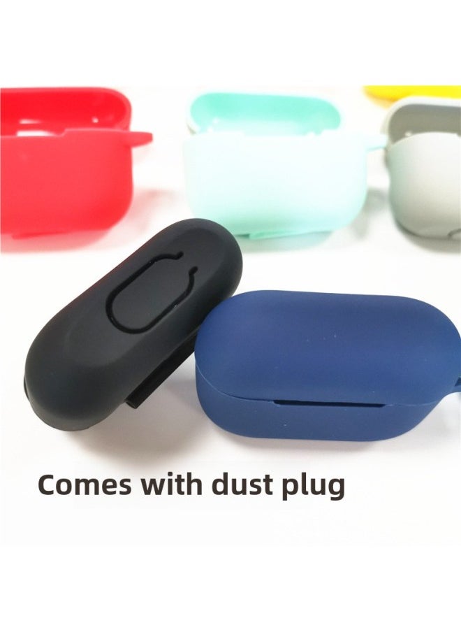 Generic - For Airpods Pro Bluetooth Headset Protective Case Apple 3 Generation Earphone Case Thickened Silicone Case Flat Bottom One-Piece-Color:Violet Earpiece Case Hook Pearlescent Bag Packaging-Applicable - Image 1