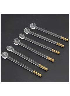 BLACKSTONE Uncam Estikana Spoon, Glass Spoons perfect for Espresso Set of 18 Pcs (11cm)  - Image 5