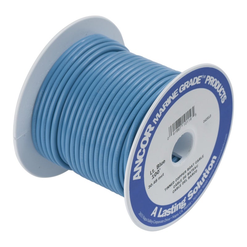 سلك نحاسي معلب أنكور 101925 16 AWG 1mm2 أزرق فاتح 250 قدم